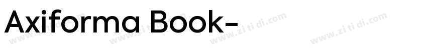 Axiforma Book字体转换